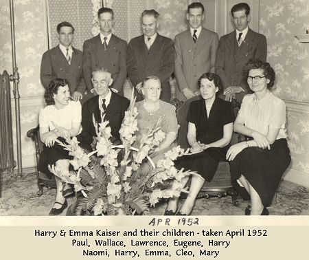 Harry and Emma Kaiser and their children