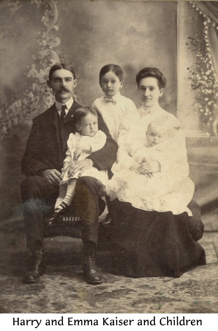 Harry and Emma Kaiser and 3 eldest children