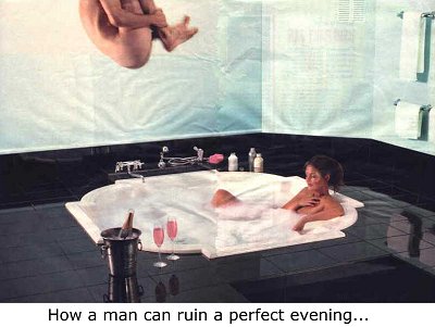 How a man can ruin a perfect evening...